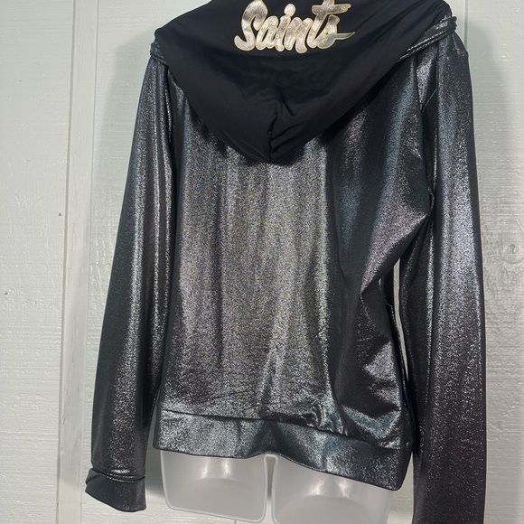 NFL Couture New Orleans Saints Metallic Couture Full Zip Womens XL EUC - Picture 5 of 8